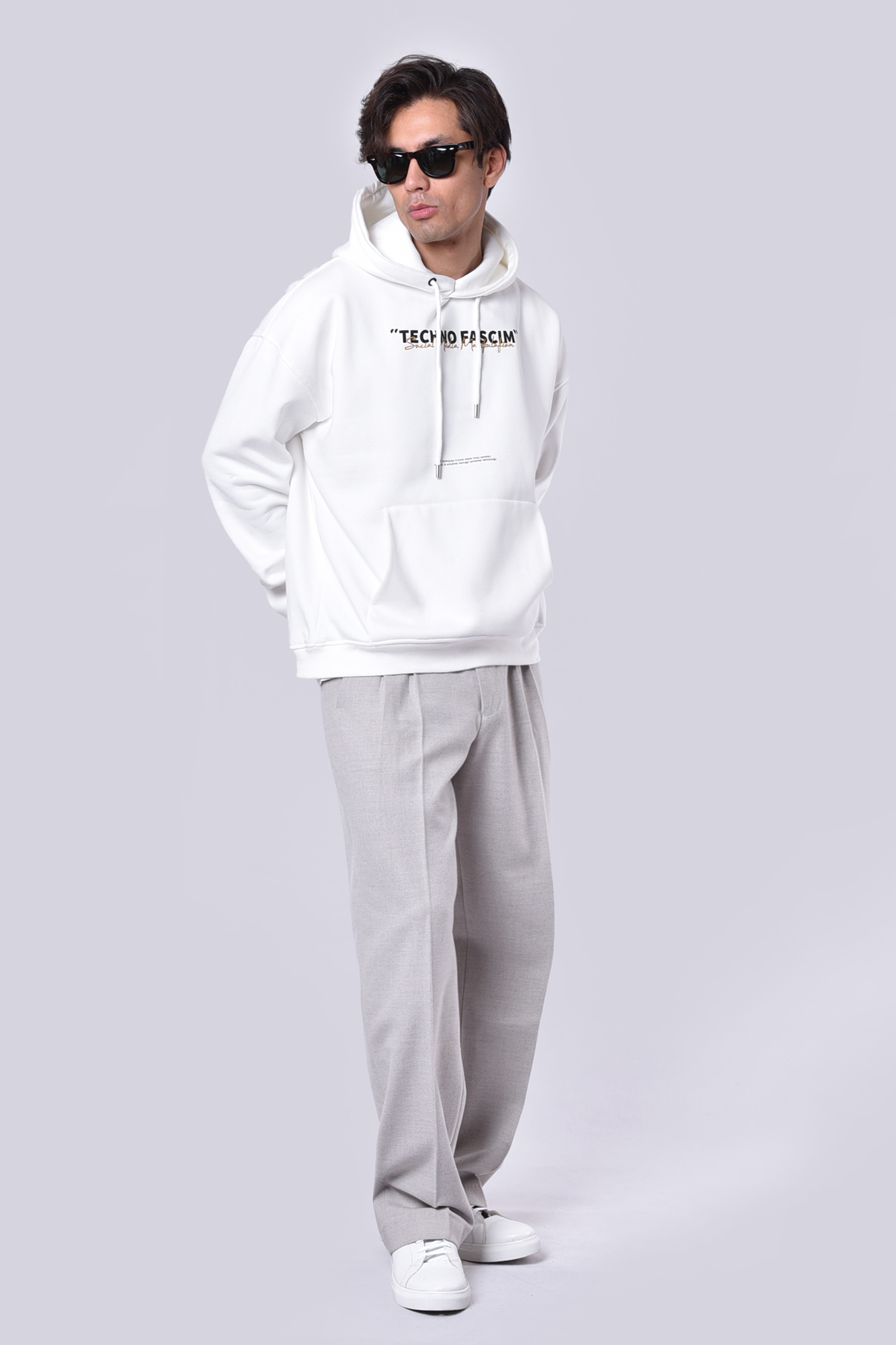 هودی آستین بلند چاپی