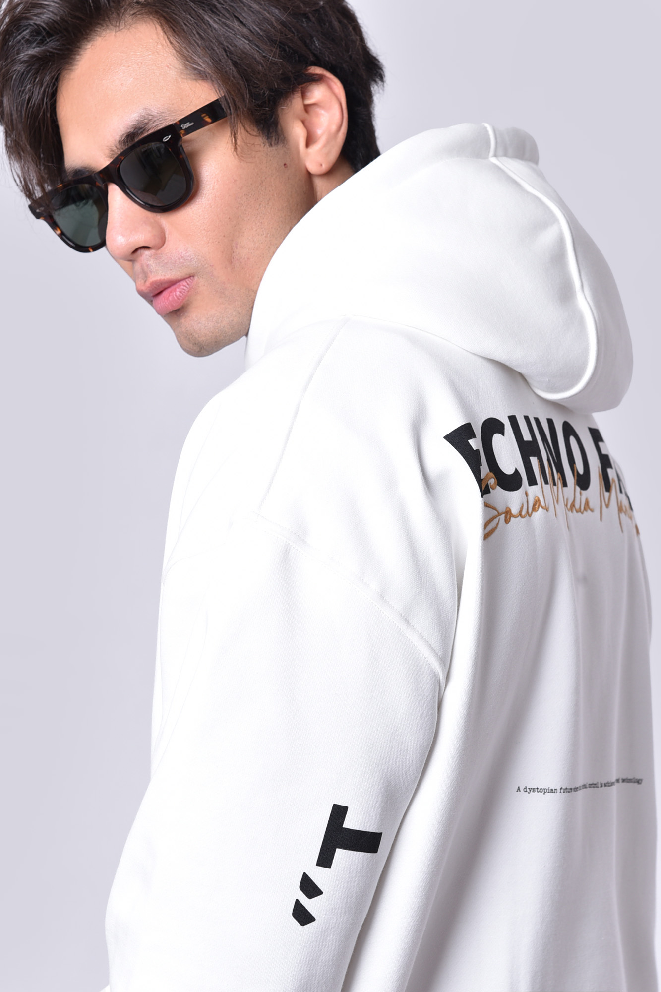 هودی آستین بلند چاپی