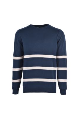 بافت یقه گرد راه راه