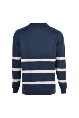 بافت یقه گرد راه راه