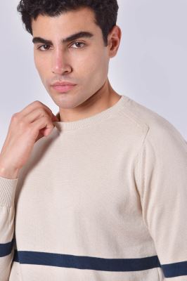 بافت یقه گرد راه راه