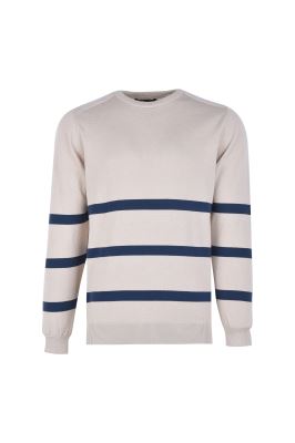 بافت یقه گرد راه راه