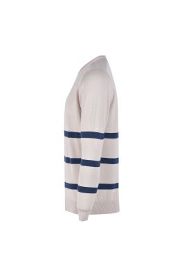 بافت یقه گرد راه راه