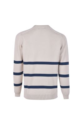 بافت یقه گرد راه راه