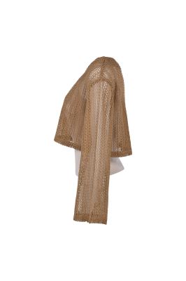 بلوز آستین بلند توری (دو تکه)