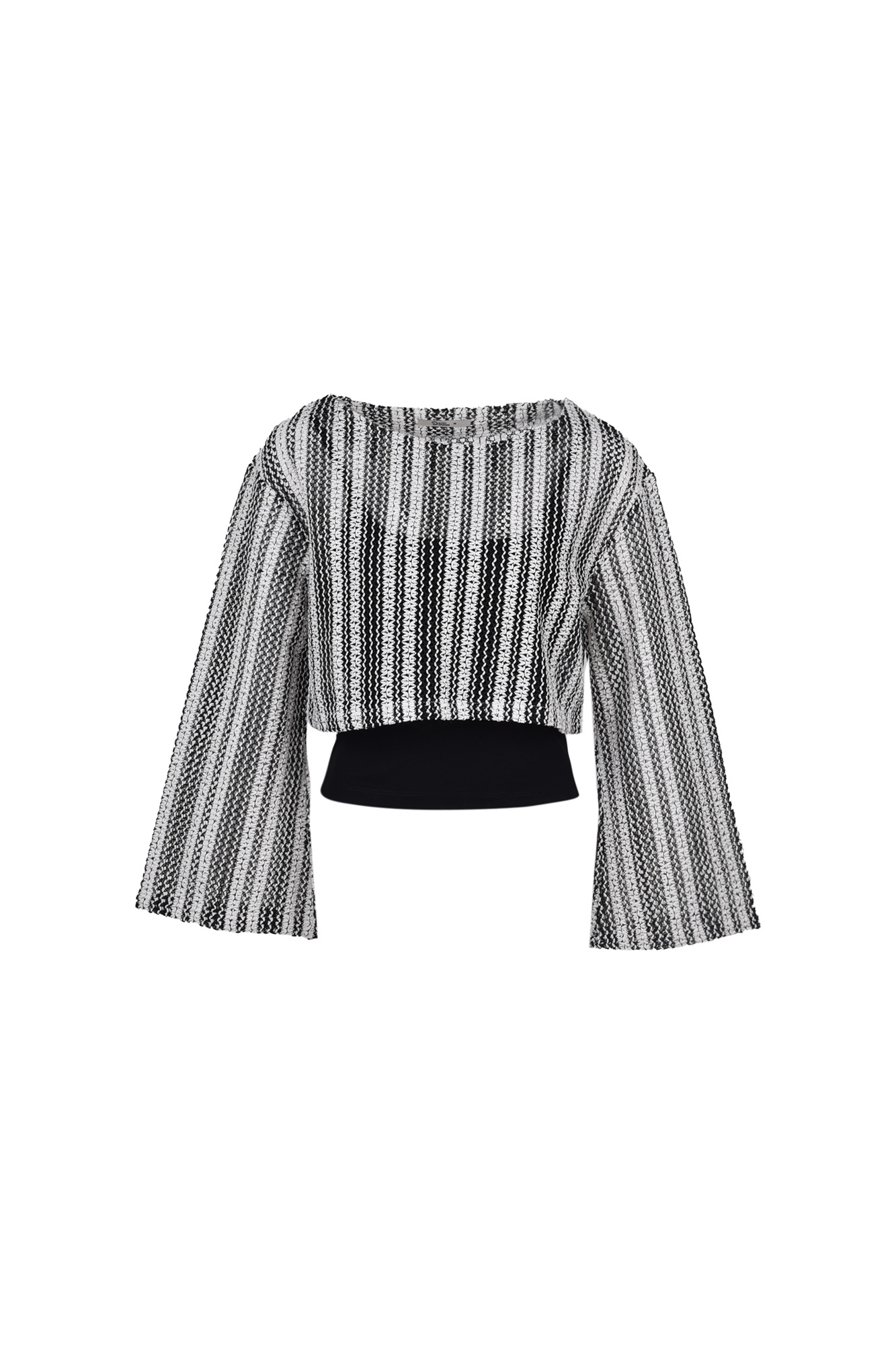 بلوز آستین بلند توری (دو تکه)