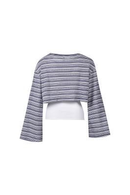 تیشرت آستین بلند طرحدار (دو تکه)