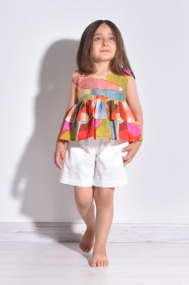 تاپ پیراهنی طرحدار