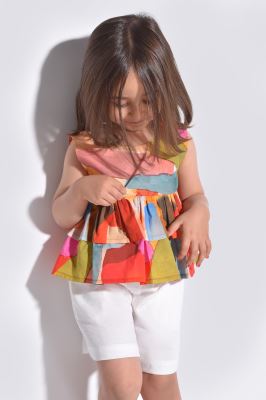 تاپ پیراهنی طرحدار