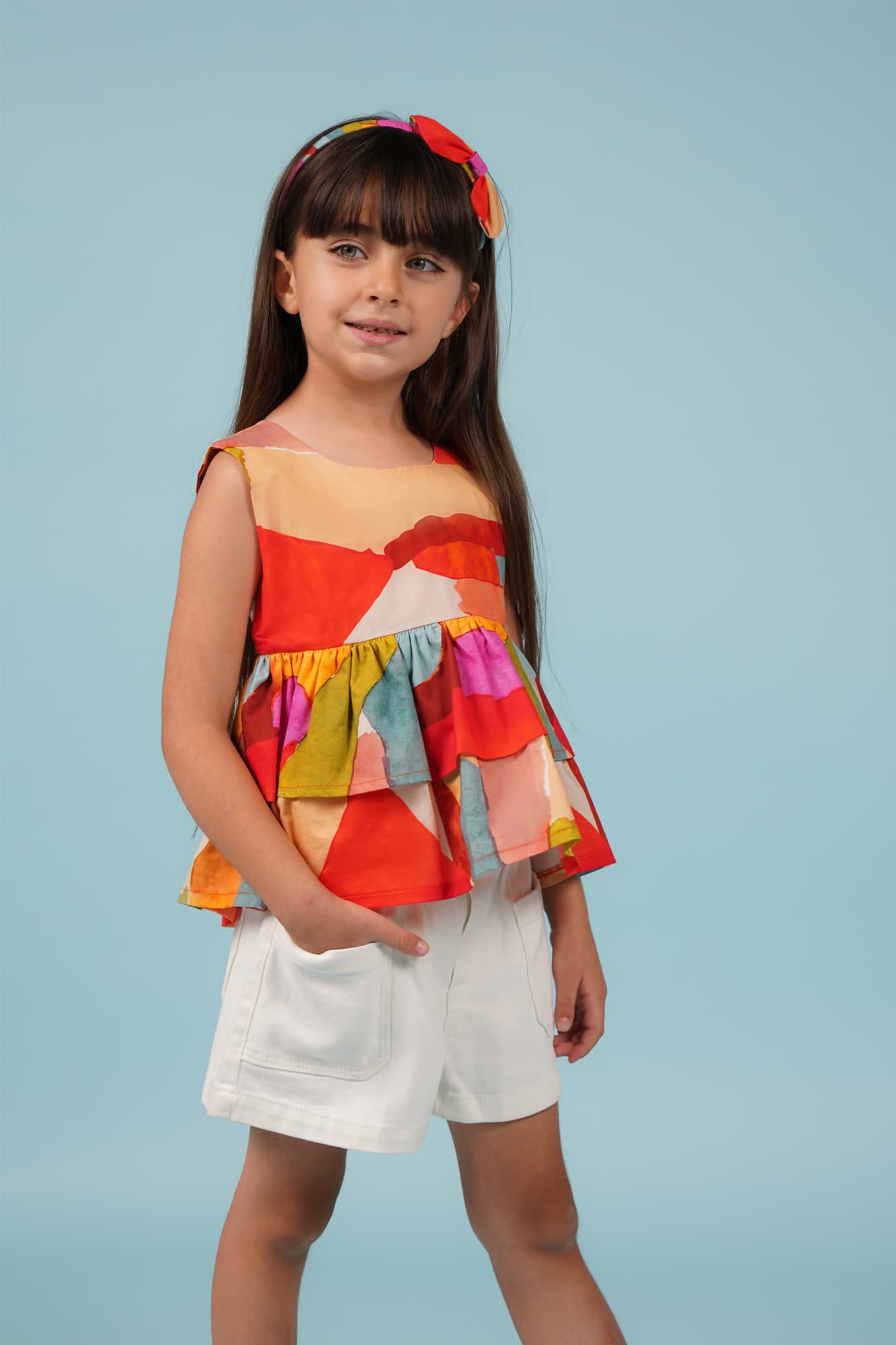 تاپ پیراهنی طرحدار