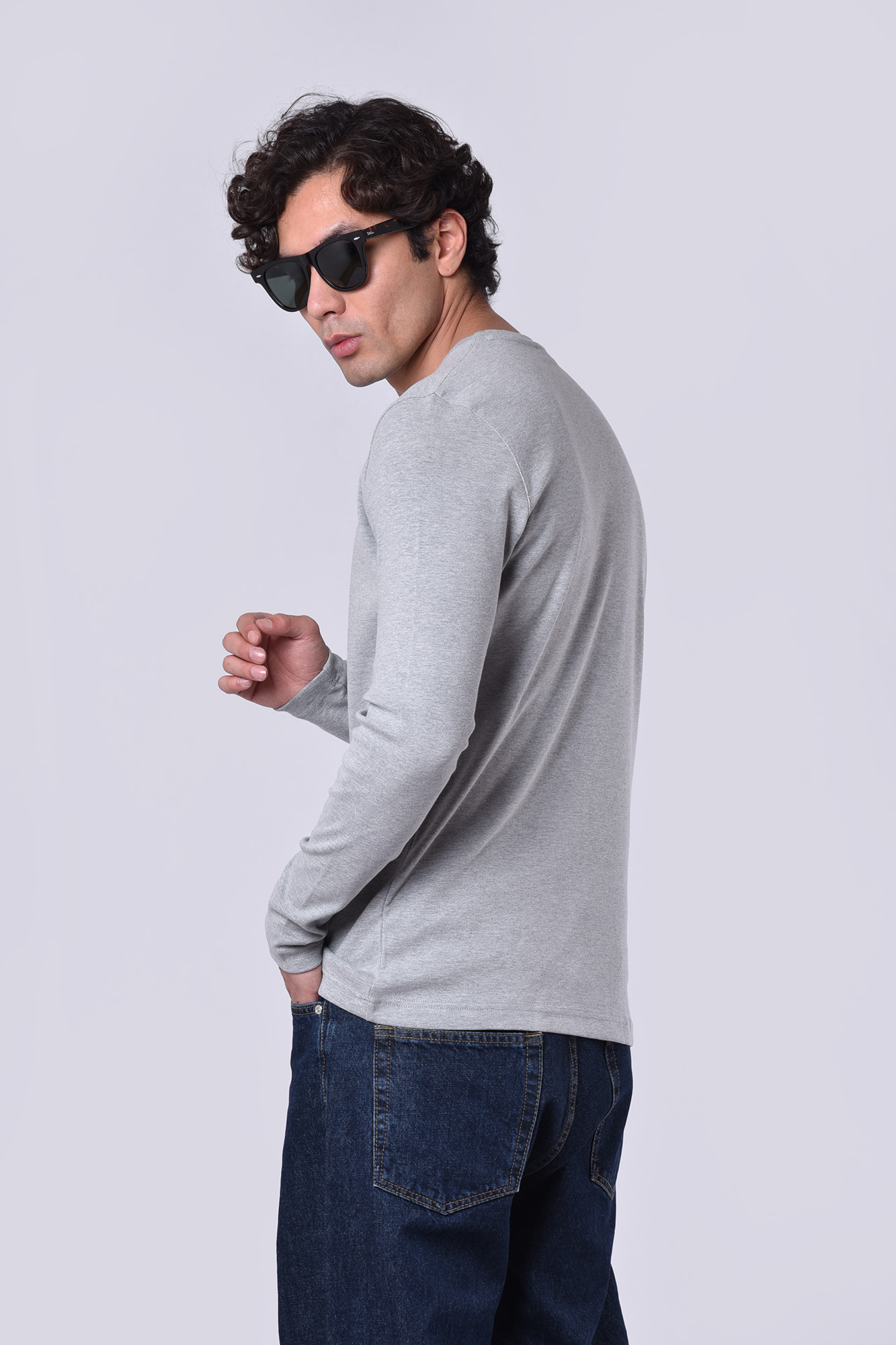 تیشرت آستین بلند مردانه بیسیک