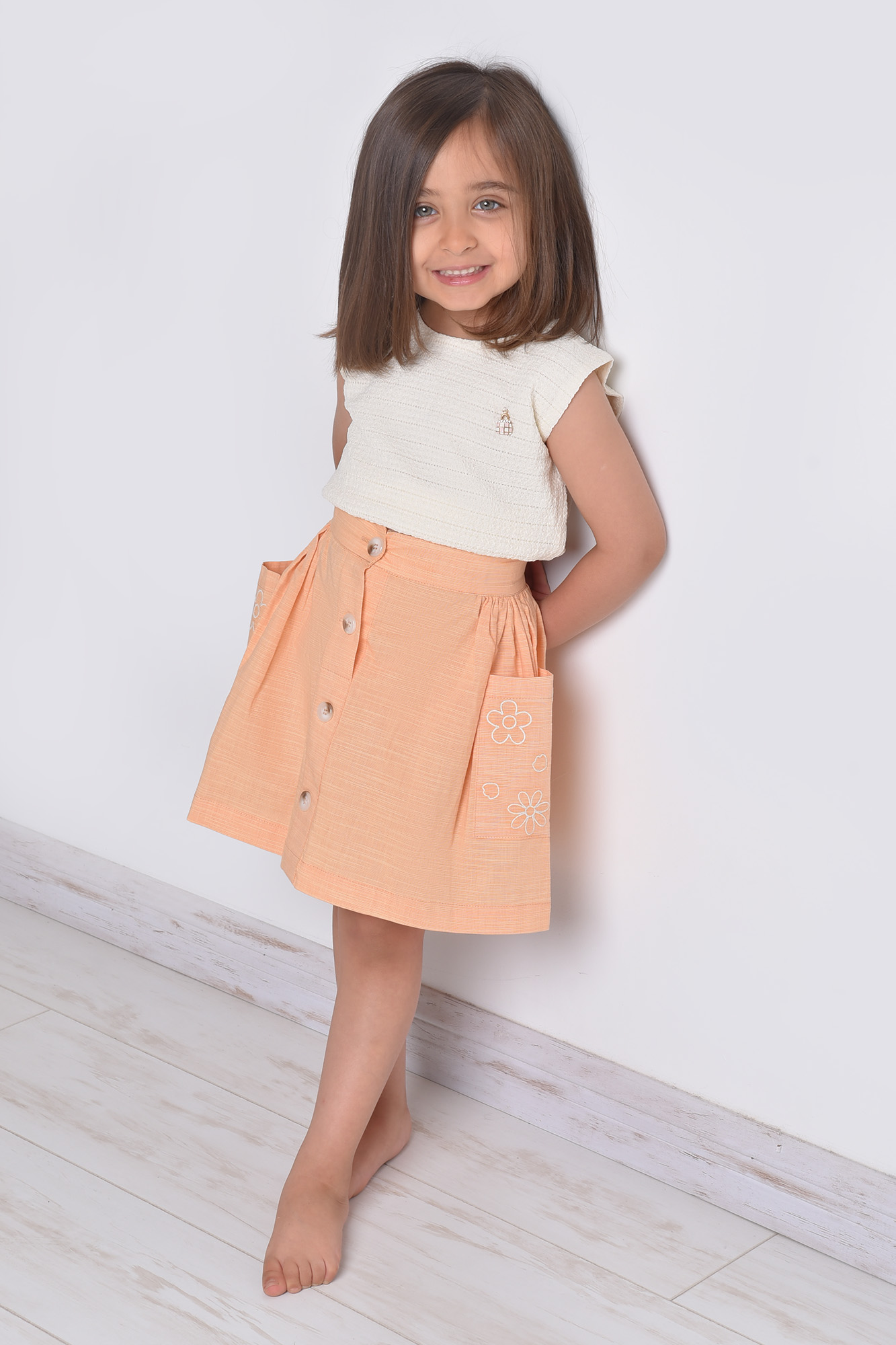 دامن کوتاه گلدوزی دخترانه