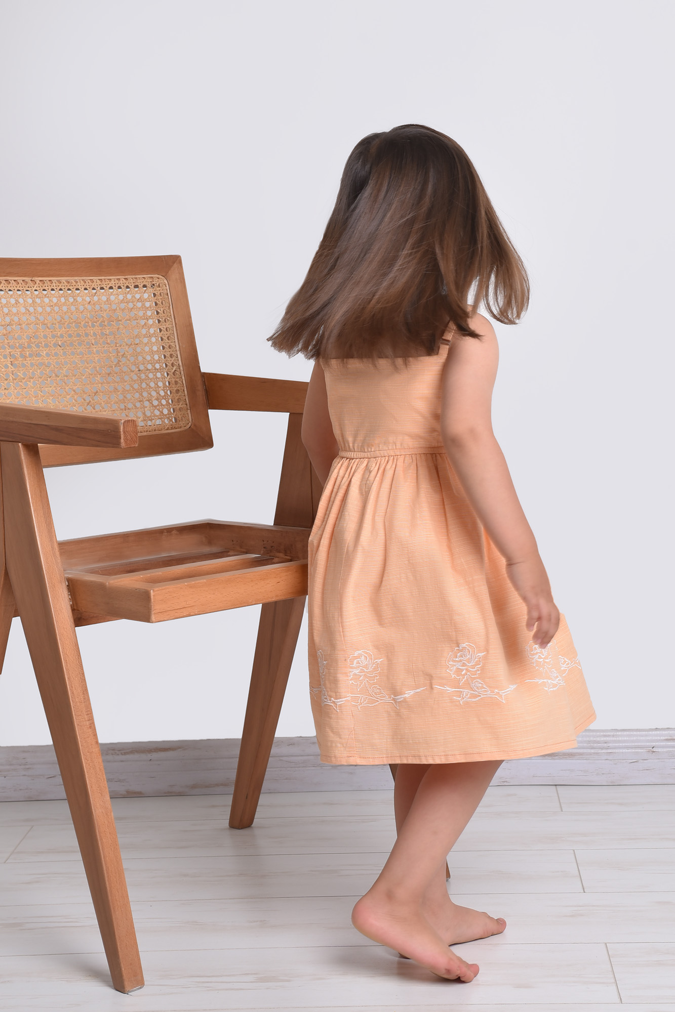 پیراهن بلند گلدوزی