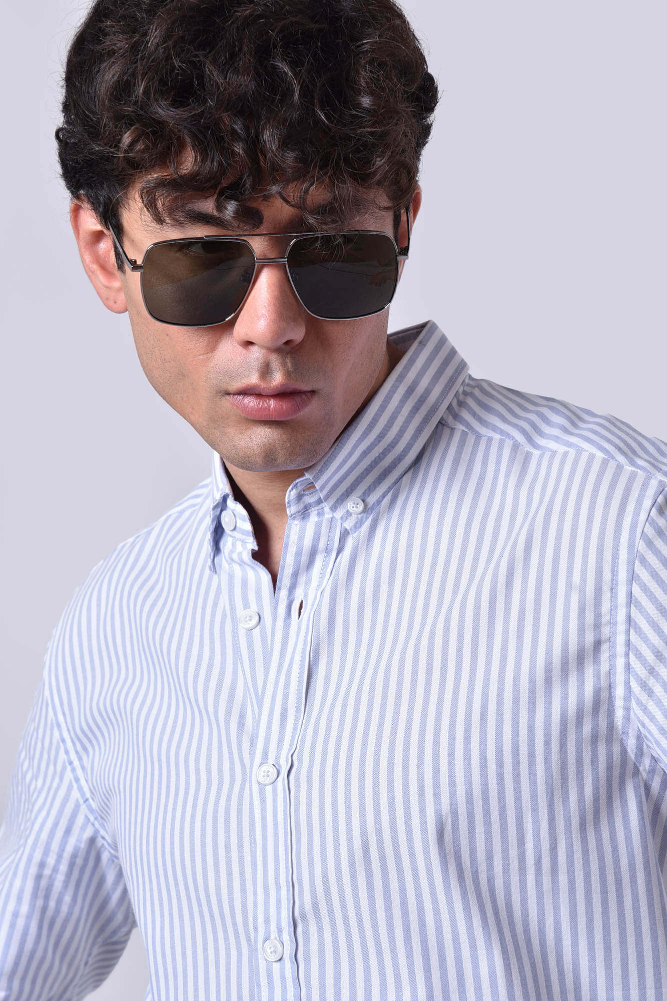 پیراهن آستین بلند راه راه