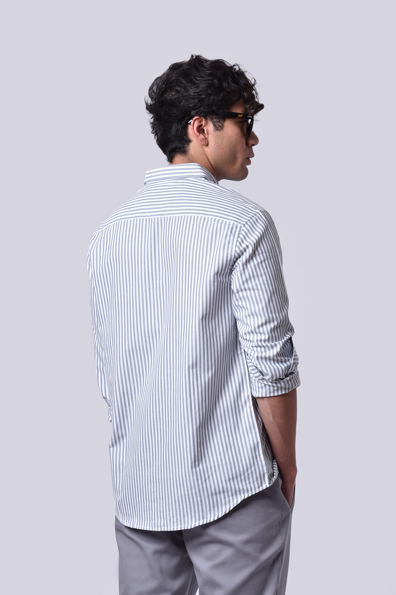 پیراهن آستین بلند راه راه