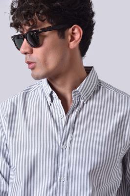 پیراهن آستین بلند راه راه