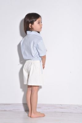 شلوارک دامنی کتان ساده دخترانه