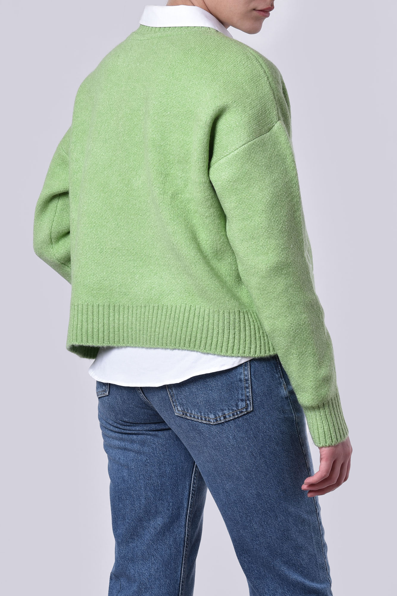 بافت یقه گرد گلدوزی