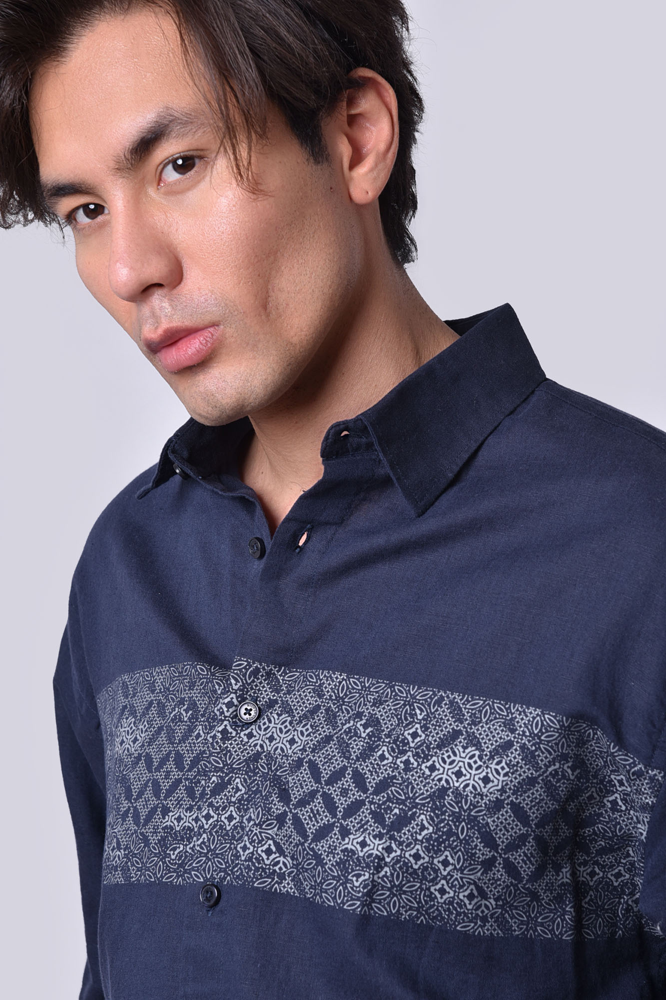 پیراهن آستین بلند چاپی