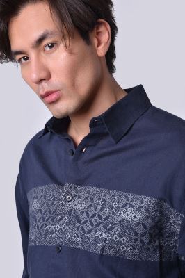 پیراهن آستین بلند چاپی