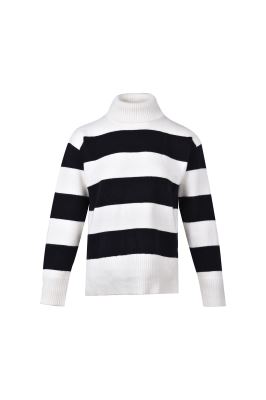 بافت یقه اسکی راه راه