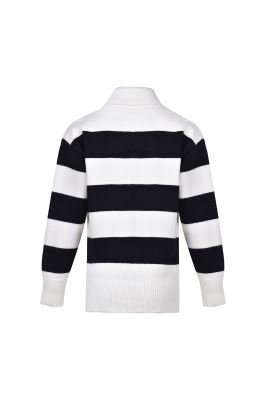 بافت یقه اسکی راه راه