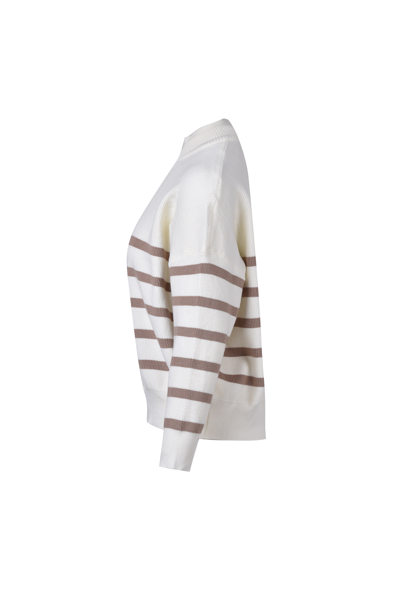 بافت نیم زیپ راه راه زنانه