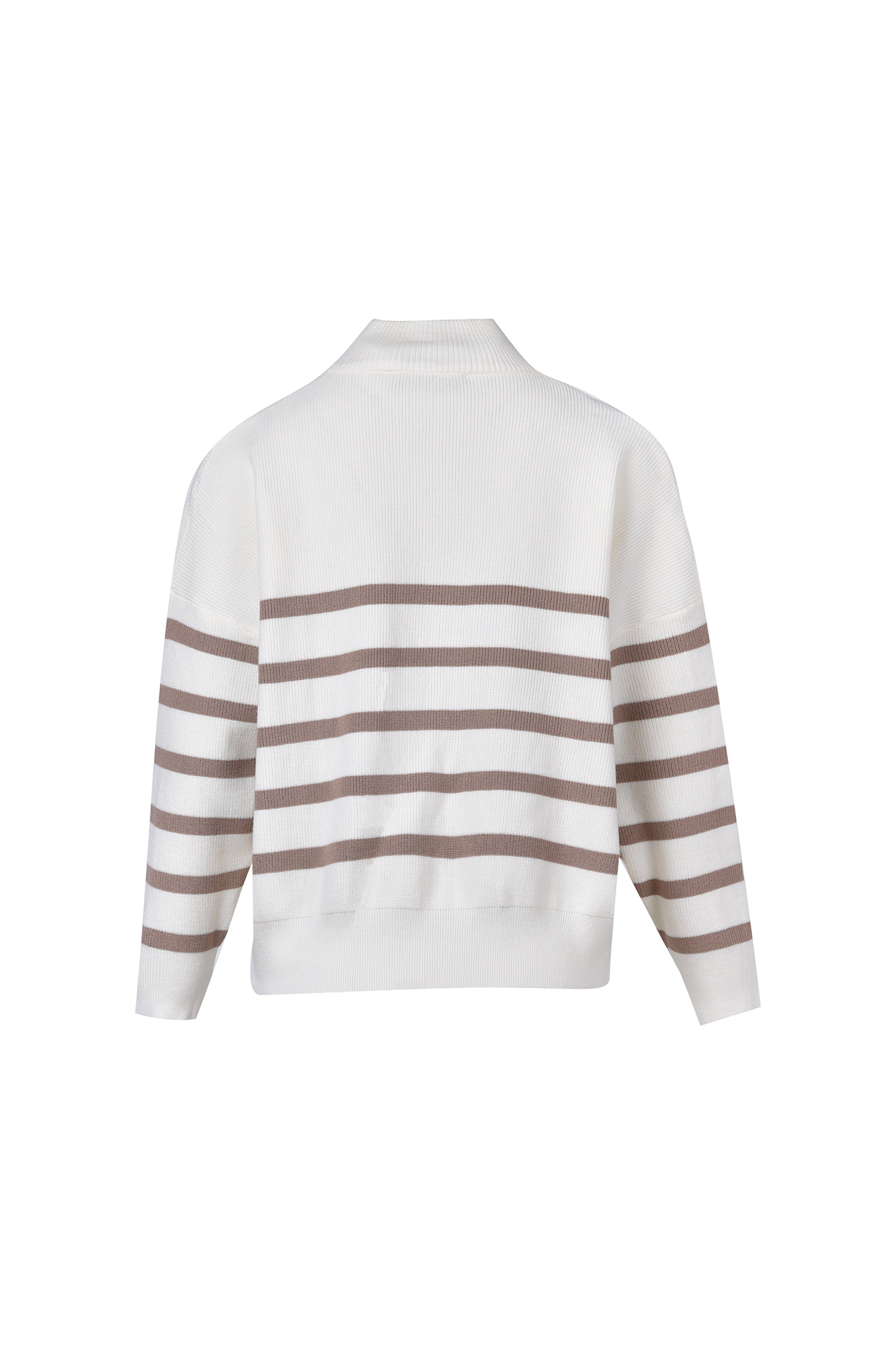 بافت نیم زیپ راه راه زنانه