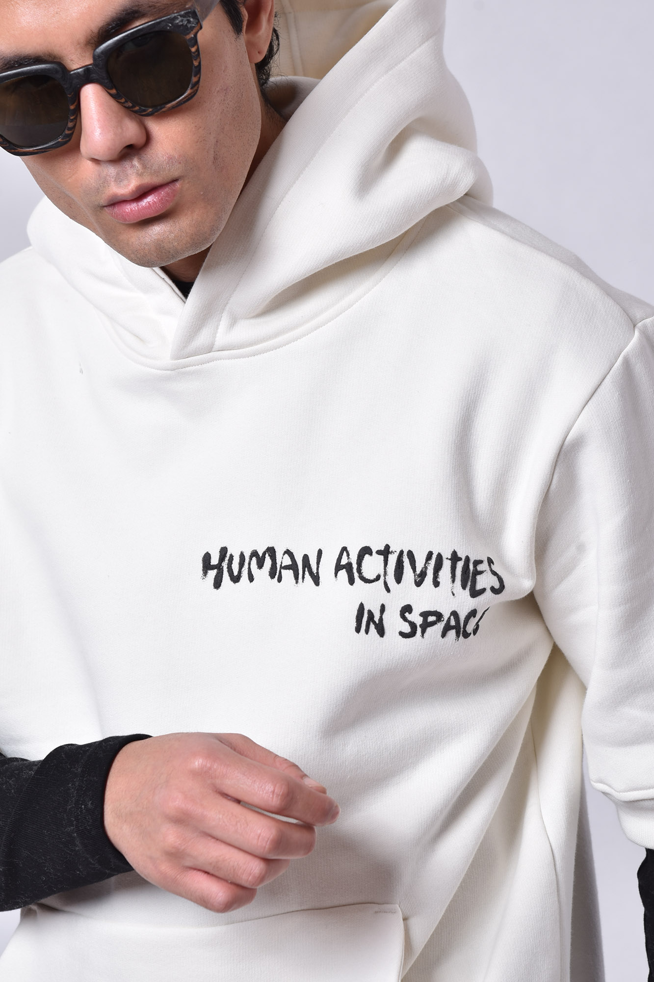 هودی آستین کوتاه چاپی