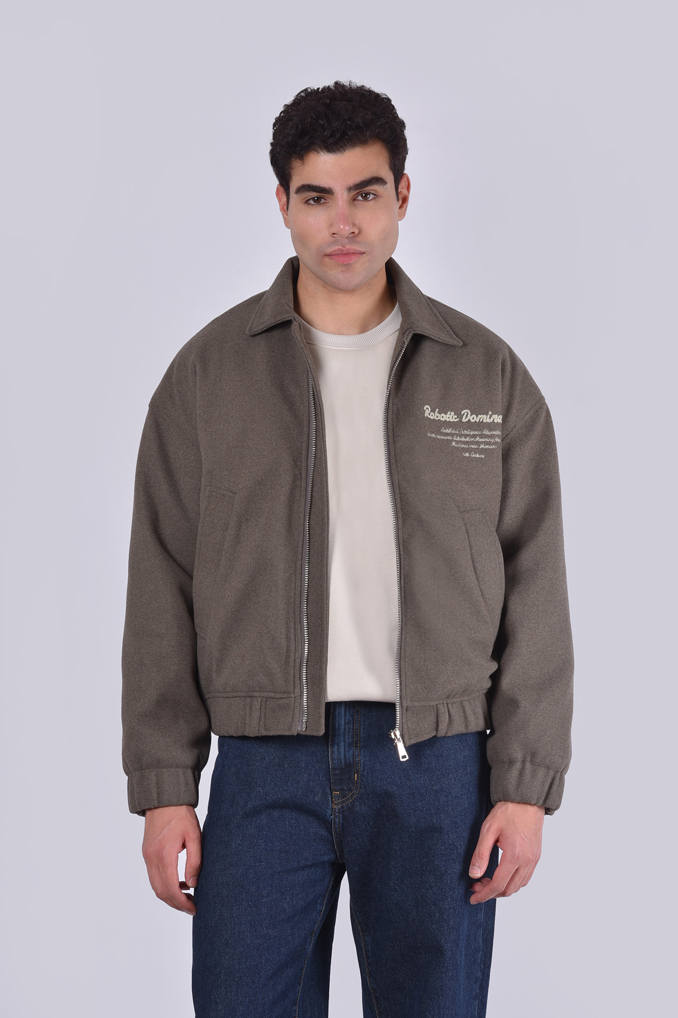 کاپشن کوتاه گلدوزی