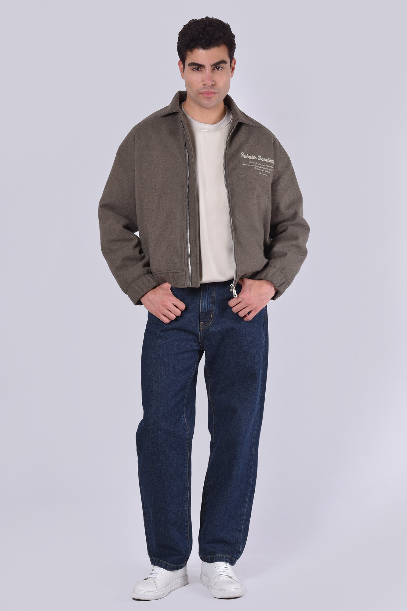 کاپشن کوتاه گلدوزی