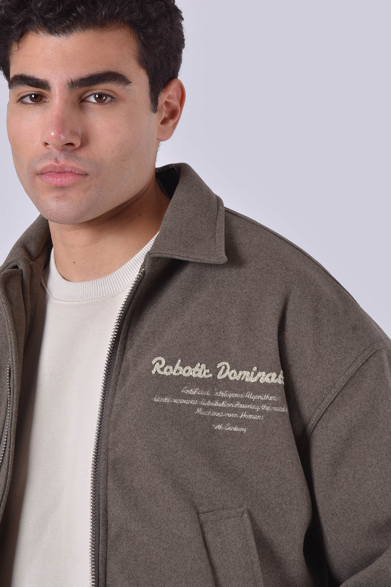 کاپشن کوتاه گلدوزی