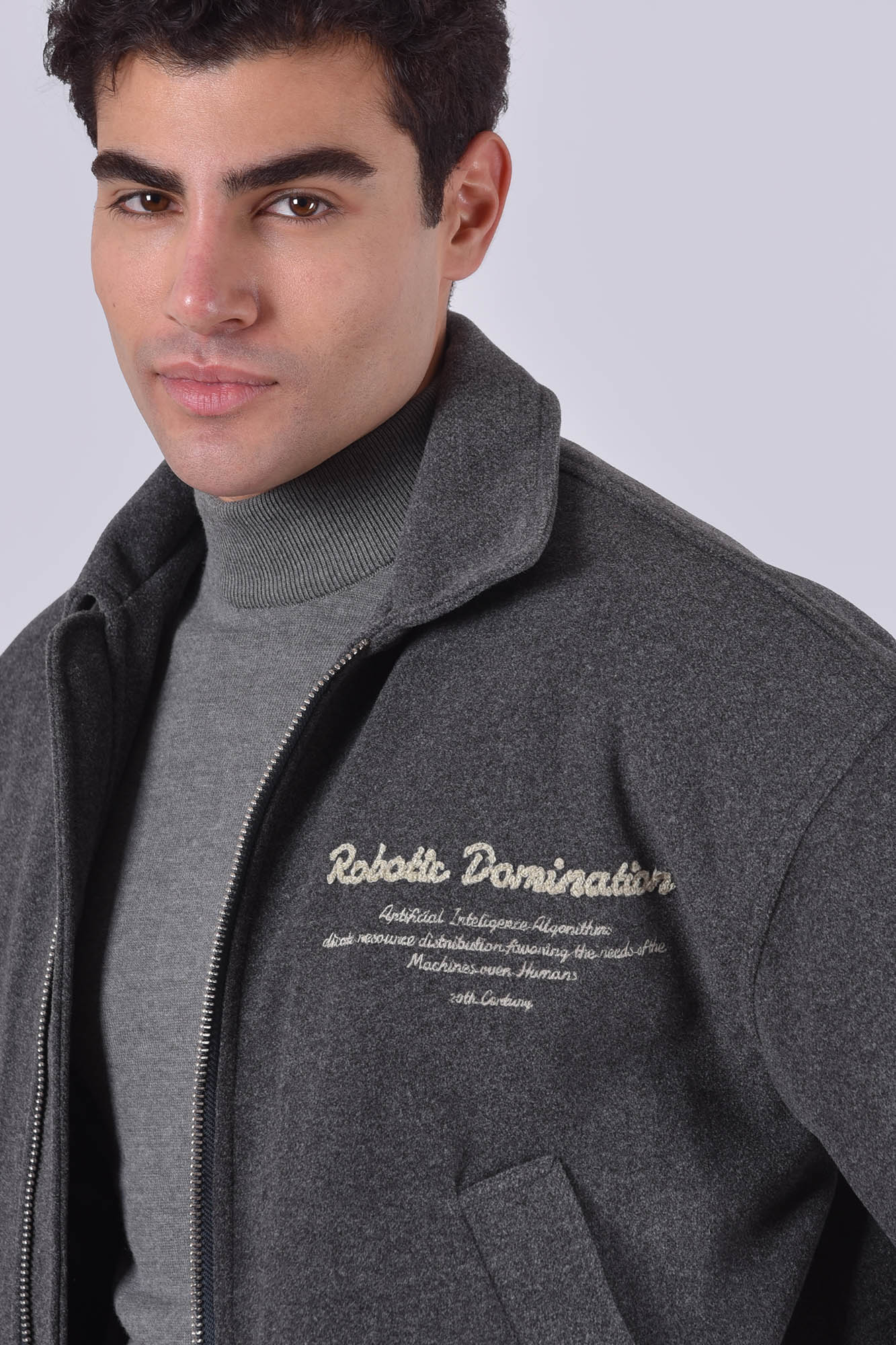 کاپشن کوتاه گلدوزی