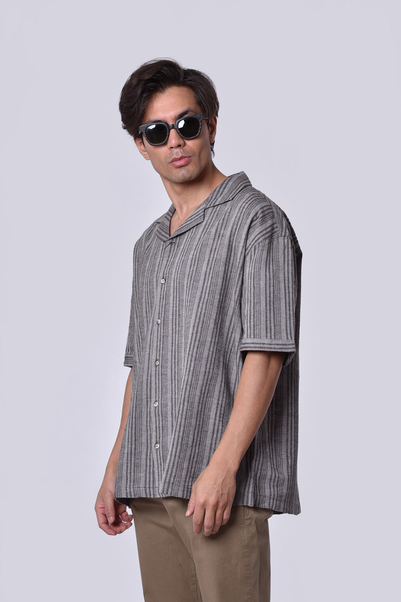 پیراهن آستین کوتاه راه راه