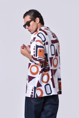 پیراهن آستین کوتاه طرحدار