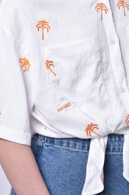 شومیز آستین کوتاه طرحدار