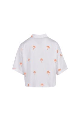 شومیز آستین کوتاه طرحدار