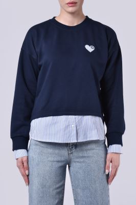 سوئیشرت یقه گرد گلدوزی