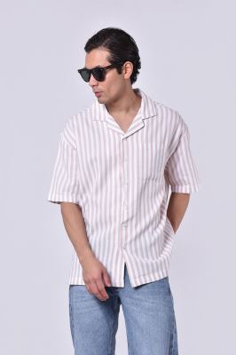 پیراهن آستین کوتاه راه راه