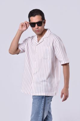 پیراهن آستین کوتاه راه راه