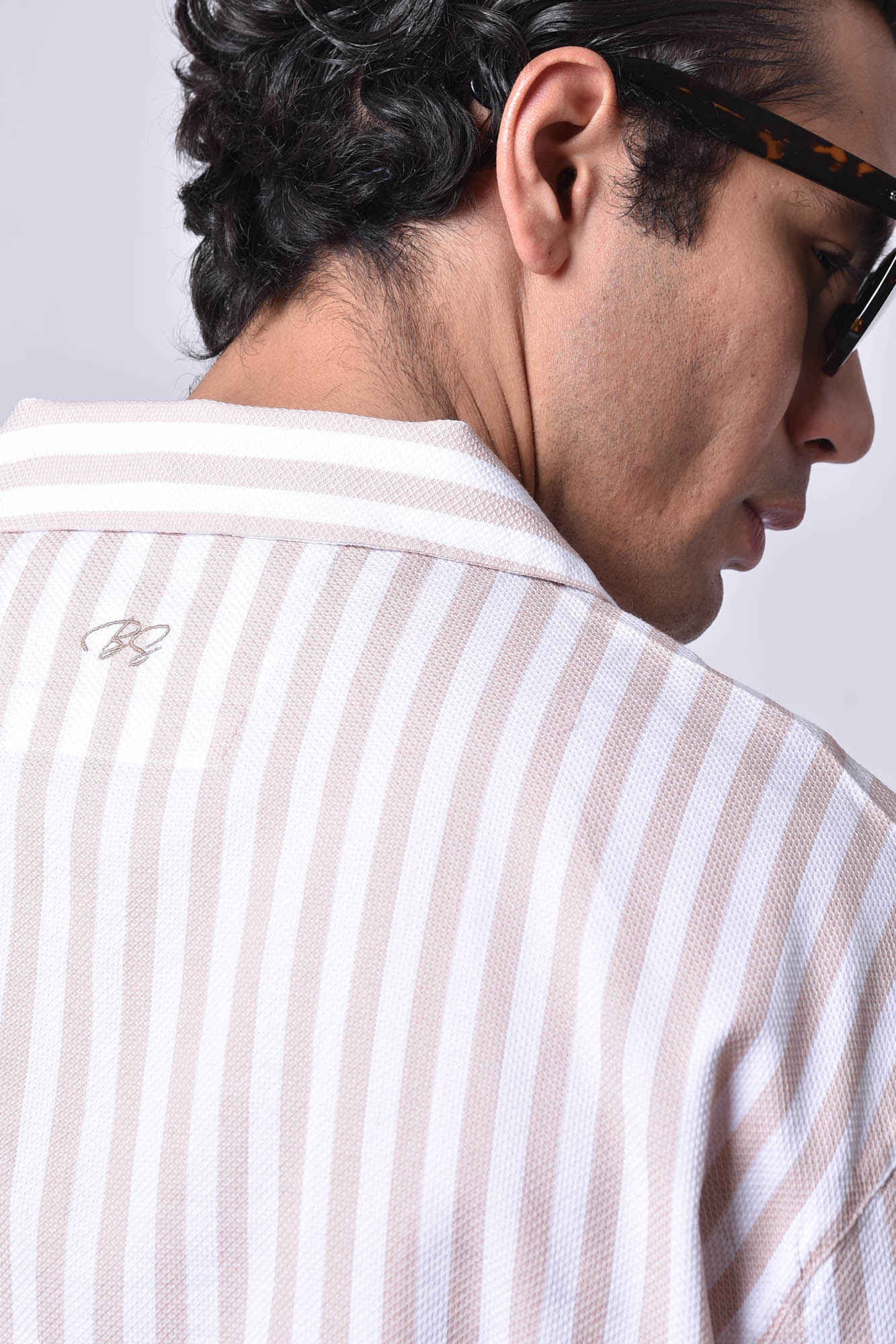 پیراهن آستین کوتاه راه راه