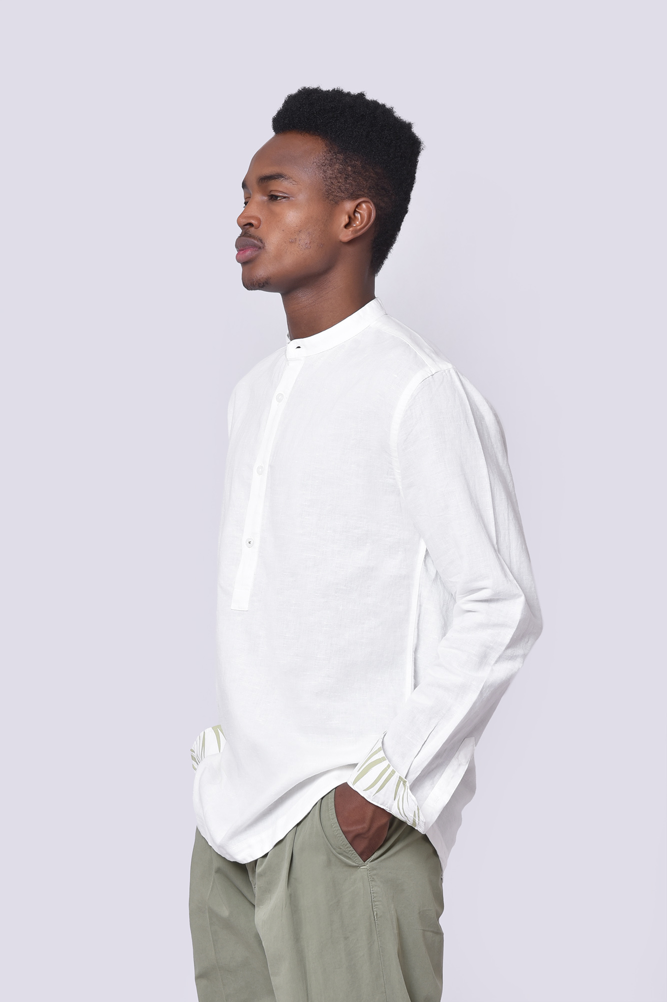 پیراهن آستین بلند لینن