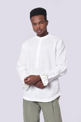 پیراهن آستین بلند لینن