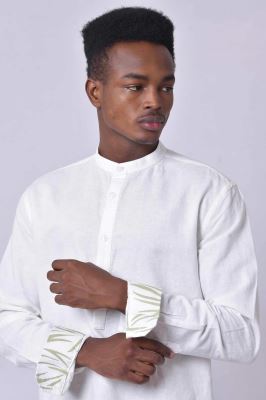 پیراهن آستین بلند لینن