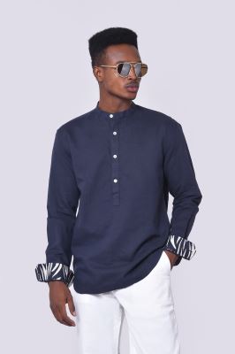 پیراهن آستین بلند لینن