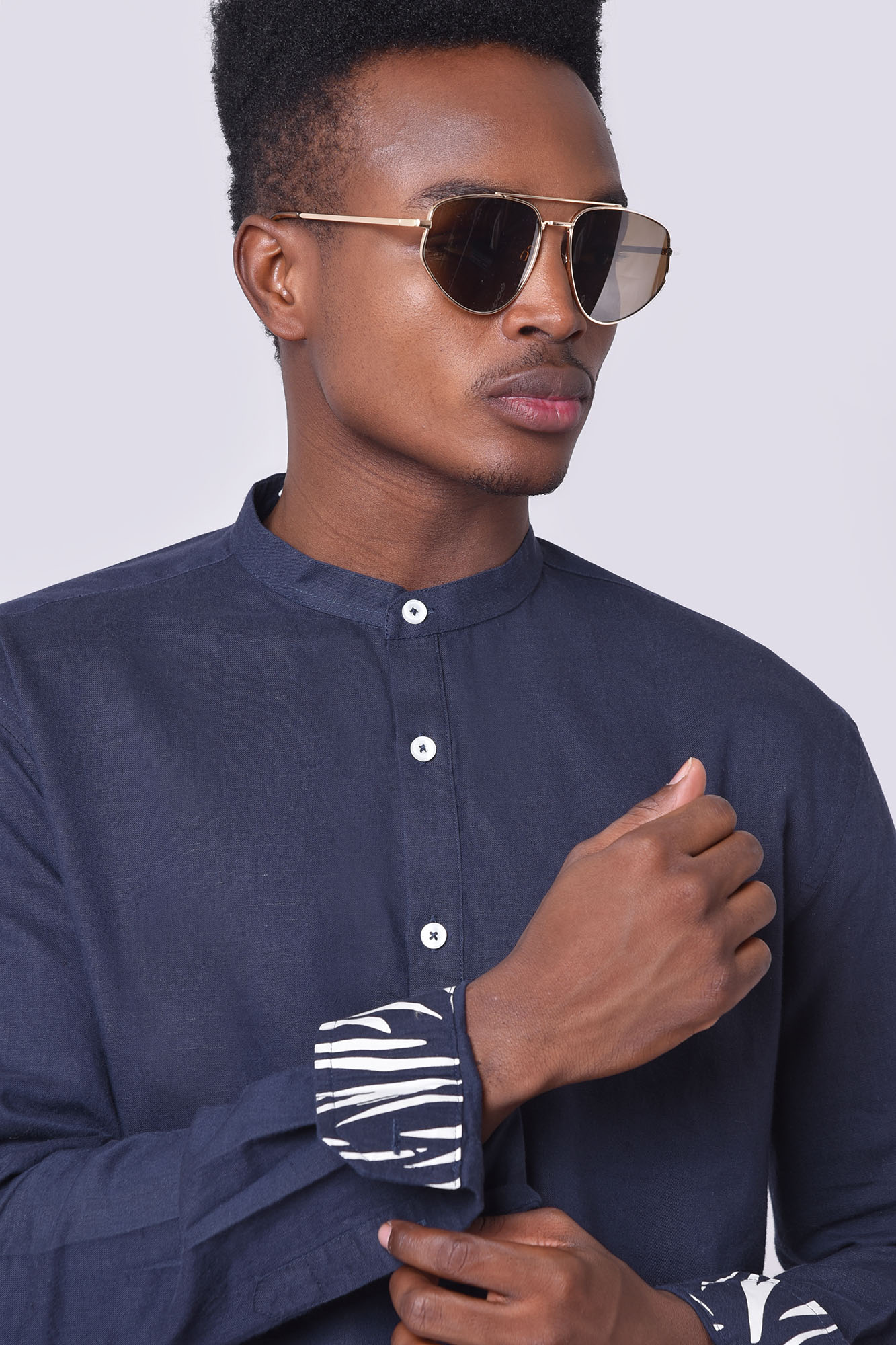 پیراهن آستین بلند لینن