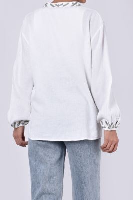 بلوز آستین بلند گلدوزی