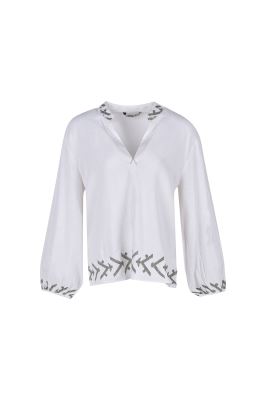 بلوز آستین بلند گلدوزی