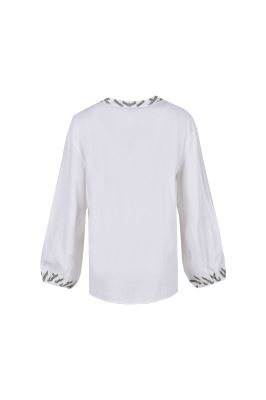 بلوز آستین بلند گلدوزی