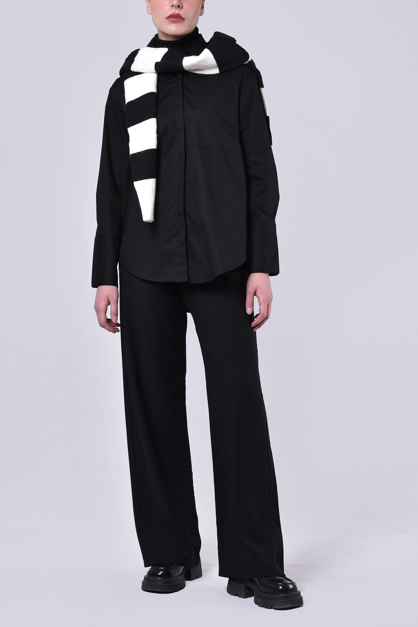 شومیز آستین بلند ساده